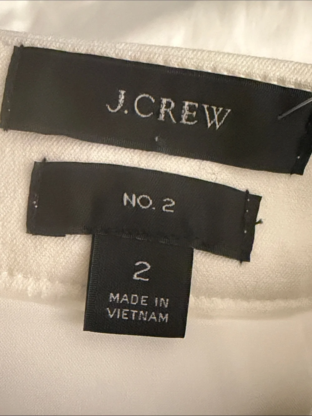 J. CREW Off White Pencil Skirt Stretch Work Party Preppy Classic No. 2